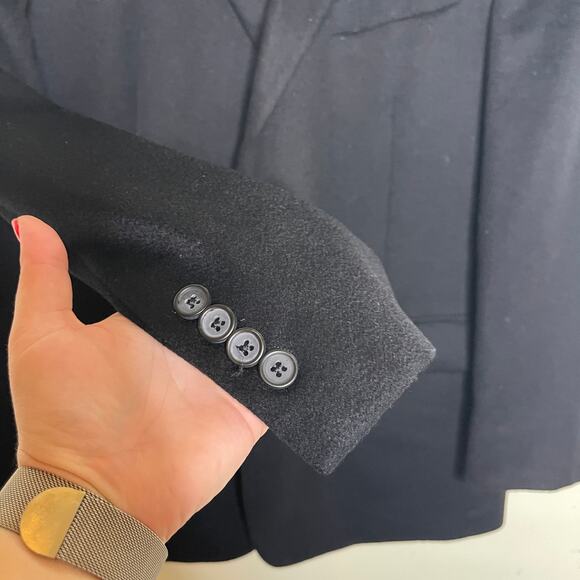 Brooks Brother Black 100% Tollegno 1900 Cashmere Blazer sz 44R - Picture 4 of 8